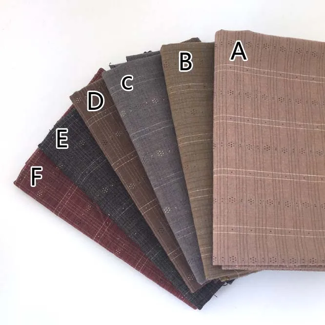 

50*140cm Thick Soft flower Japanese Yarn Dyed Cotton Quilting Fabric DIY Handmade patchwork Tissue Upholstery Sewing .