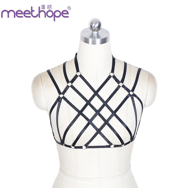 Women Sexy Lingerie BDSM Sling Open Chest Binding Perspective Sexi