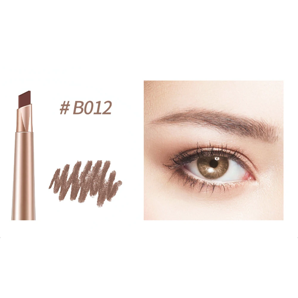 2 (Light Brown) BIOAOUA двухголовые тени для бровей Косметика натуральный стойкий для бровей водонепроницаемый черный коричневый карандаш для бровей Макияж набор TSLM2 - Цвет: 2 (Light Brown)