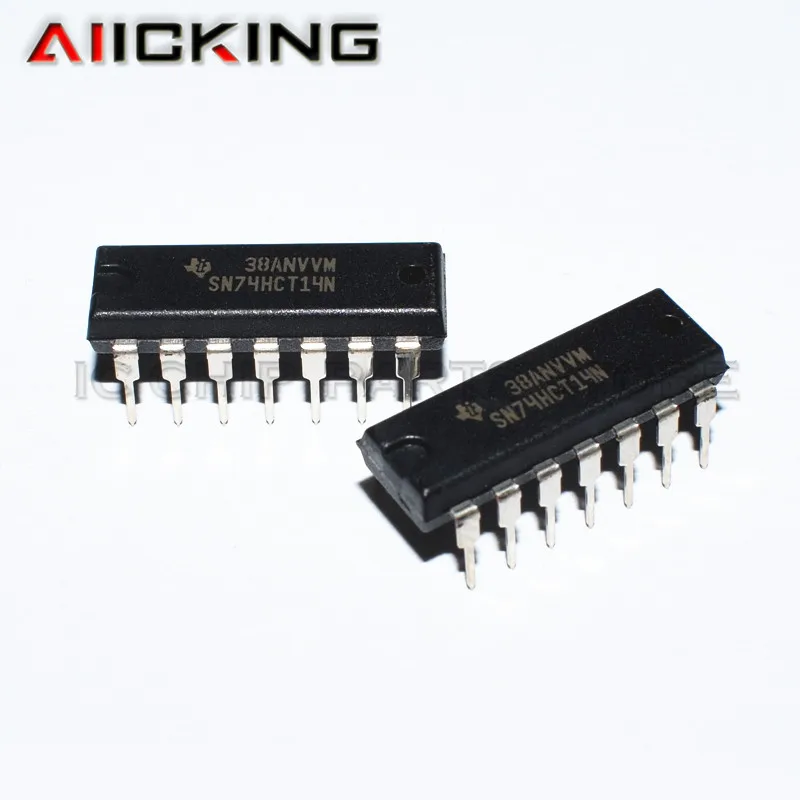 10 шт./лот SN74HCT14N DIP14 SN74HCT14 74HCT14 74HCT14N преобразователь шестигранный Шмитт триггер