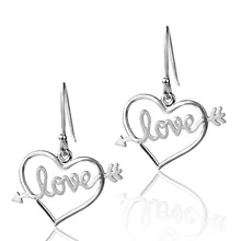 Dormith free shipping women's 925 sterling silver drop earrings- The Arrow Of Love silver plated Dormith free shipping women's 925 sterling silver drop earrings- The Arrow Of Love silver plated