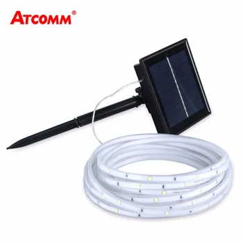 

5M RGB LED Solar Strip Light Diode Ribbon 100 LEDs SMD2835 IP68 Waterproof 2 Modes Tape Light Garden Outdoor Decoration Lighting