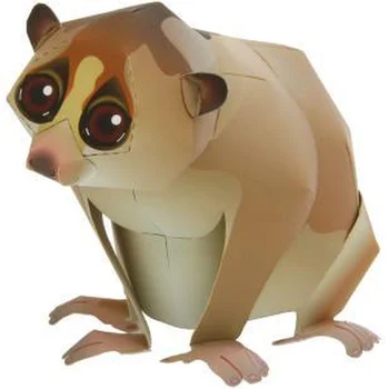 

Bee Monkey Parent-child Toy Cartoon Animals 3D Paper Model Space Library Papercraft Cardboard House for Children Paper Toys