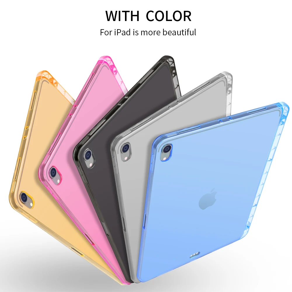 Чехол DOWSWIN для iPad Pro 11 2018 мягкая прозрачная задняя крышка из ТПУ чехол с держателем