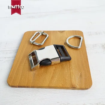 

20sets/lot (metal buckle+adjust buckle+D ring/set) DIY dog collar supplies 2.5 zinc alloy sewing high quality durable hardware