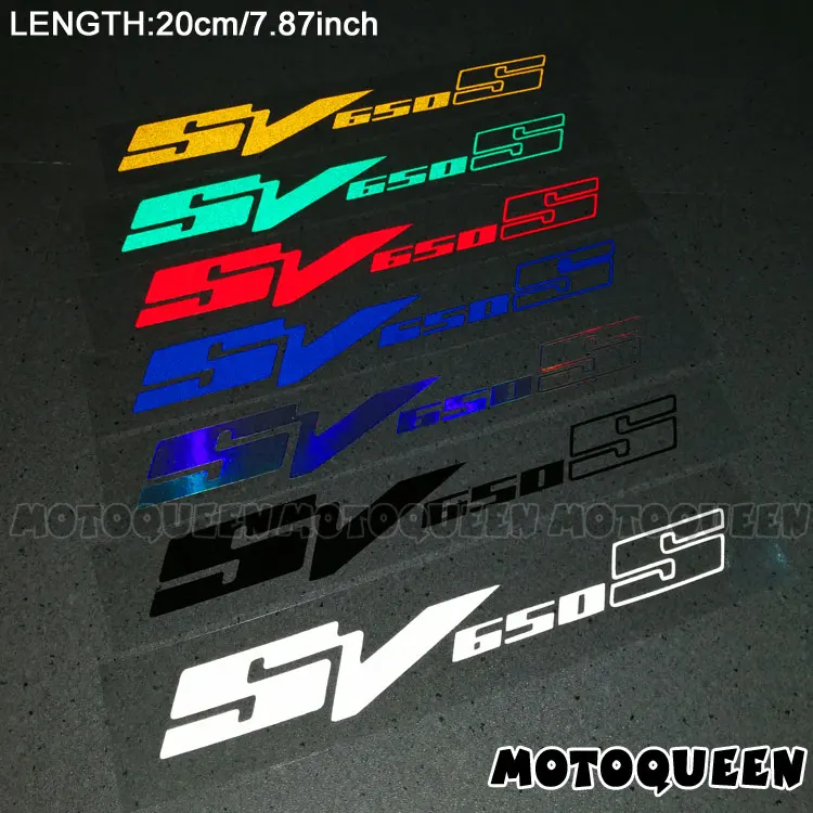 

2PCS Motorcycle body Wheels Fairing Helmet Tank Pad decoration logo reflective Accessories Sticker Decals For SUZUKI SV650S