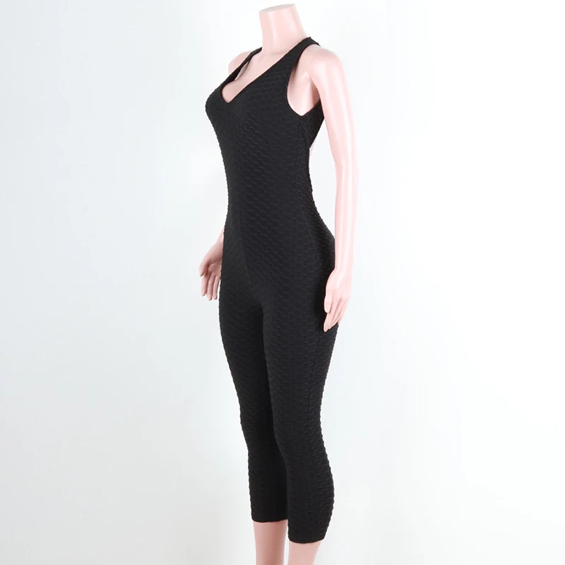 2018 Sportswear Workout clothes for women blue Fitness Yoga Set Sexy leggings Yoga Sport Suit Bandage Gym Bodysuit (20)