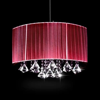 

Creative personality Wire Drawing Hanging light modern oval luster K9 crystal Chandeliers Living room with room lights