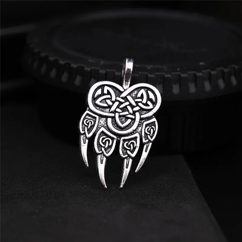 Skyrim славянские Велес символ бога Warding Bear Paw Подвески талисман амулет викингов