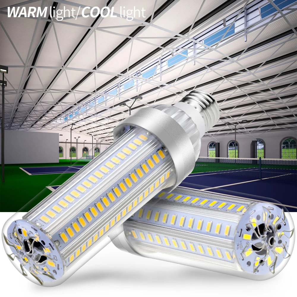 

LED Lamp 220V E27 Corn Bulb 25W 35W Bombilla Led 50W High Power Led E26 Light Bulb 110V No Flicker Lamp SMD5730 Fan Cooling Bulb