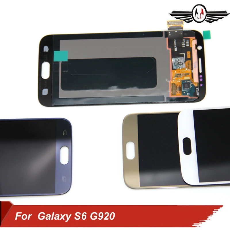 Для Samsung galaxy S6 ЖК дисплей сенсорный экран дигитайзер для samsung s6 G920 SM G920F в сборе