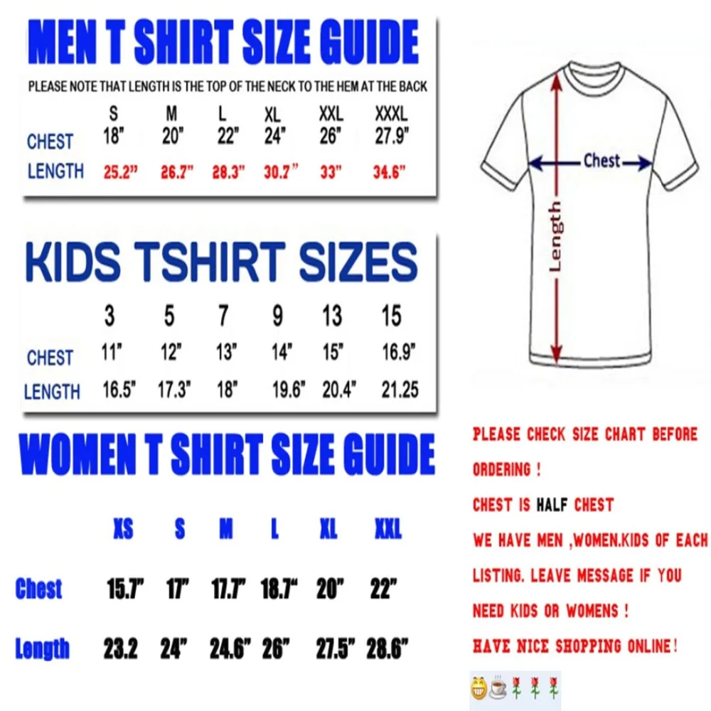 Mens T Shirt Size Chart Conversion To Women S