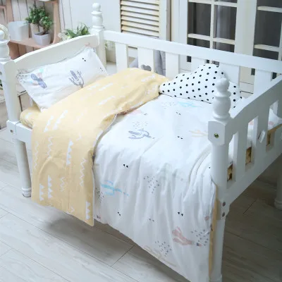 

With Filling Crib Bedding Set Girl Boy Nursery Crib Bedding With Blanket Nordic Style Warm ,Duvet /Sheet/Pillow