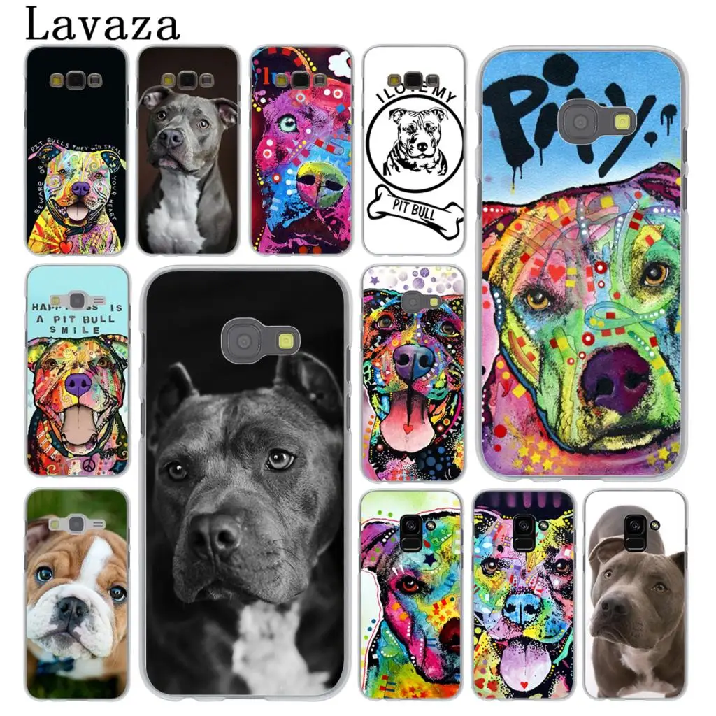 

Lavaza Pitbull dog Hard Phone Case for Samsung Galaxy Note 10 9 8 A9 A8 A7 A6 Plus + 2018 A3 A5 2017 2016 2015 Cover
