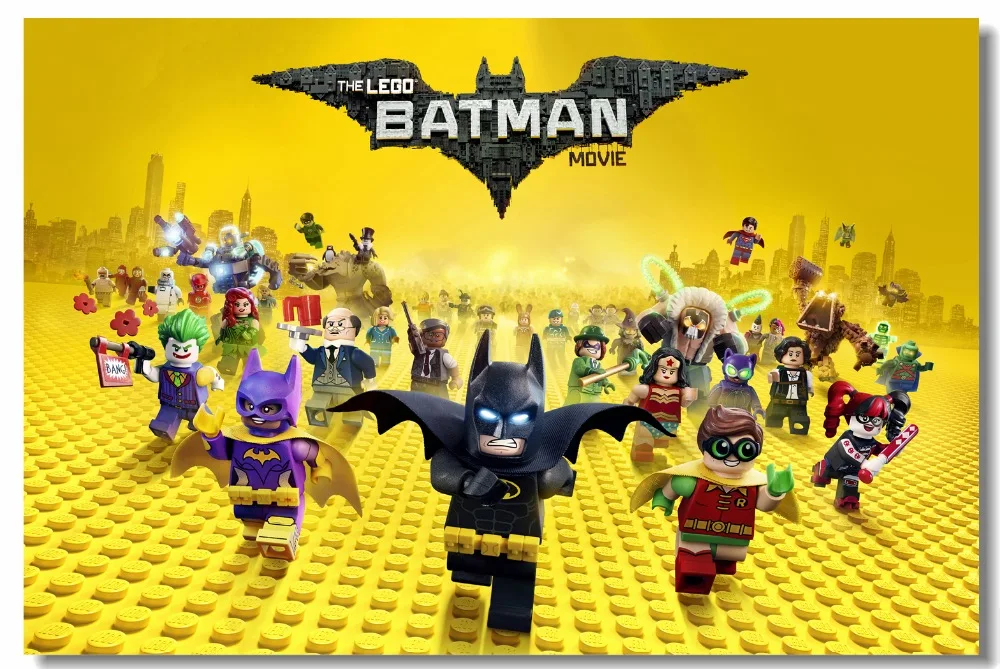 Lego Batman Super Hero Nursery Mural Wall Decal Baby Boy Decoration
