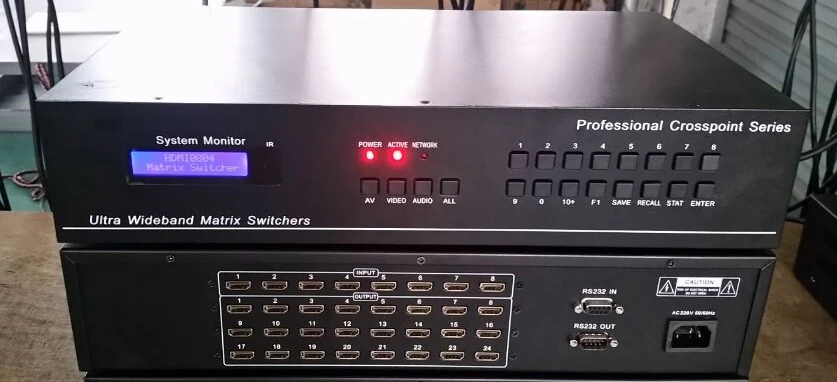 Профессиональный 32 порта HDMI матричный коммутатор HDCP 1080P видео авто петля RS232 IR 16X16