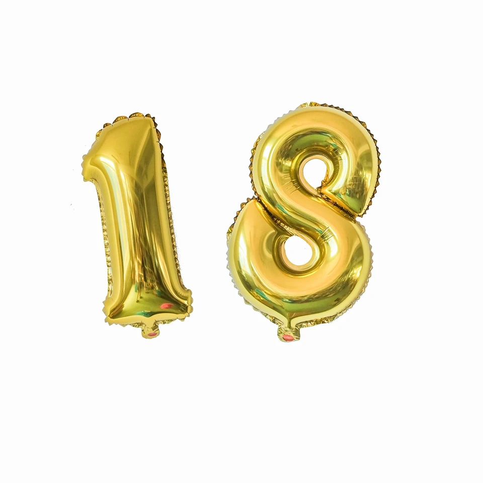 1-st-3-Maten-16-32-40-Cijfers-Folie-Goud-Zilver-Aantal-Ballon-Float-lucht-Opblaasbare