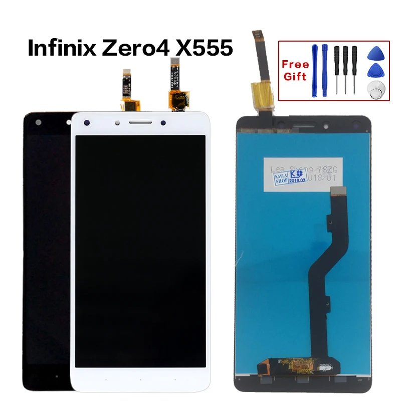 

100% Tested Top Quality For infinix Zero 4 X555 LCD Display digitizer Assembly Touch Screen For infinix Zero4 Replacement LCD