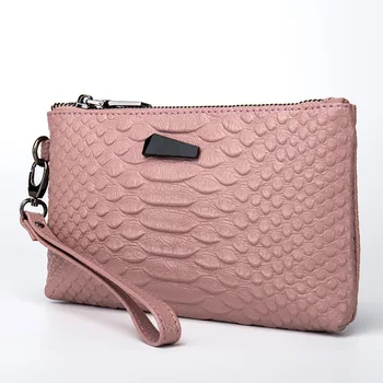 

Designer Brand New 2020 Genuine Leather Day Clutches Crocodile Pattern Cellphone Bag for Women Ladies' Clutch Wallet Wrist Bag
