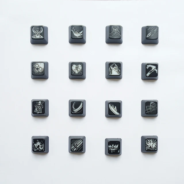$US $14.44  4 keys/set Personality Customized Mechanical keyboard keycaps translucent key caps for Dota 2 Hero 