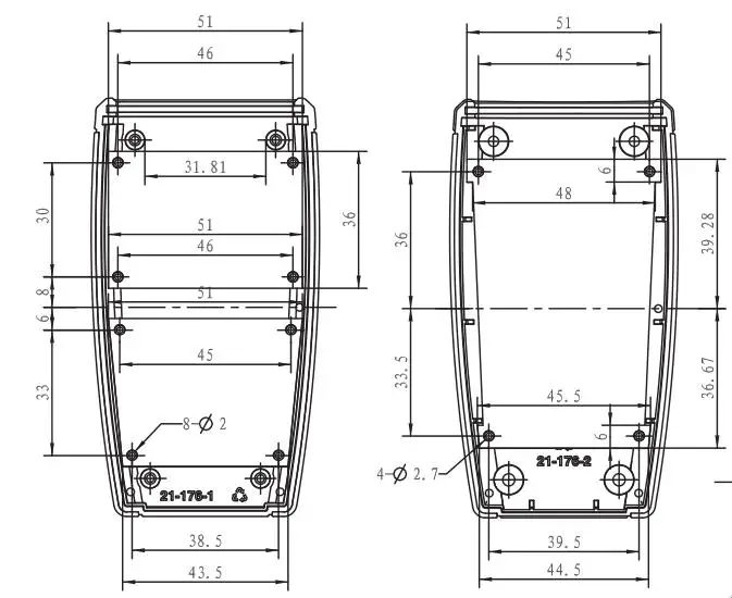 szomk handheld plastic enclosure for electronics plastic case small instrument housing junction box customizable equipment enclosure device plastic housing (37)