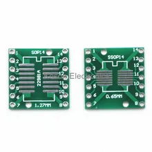10 шт. Pinboard TSSOP14 SSOP14 SOP14 к DIP14 14pin IC адаптер гнездо адаптера пластины PCB