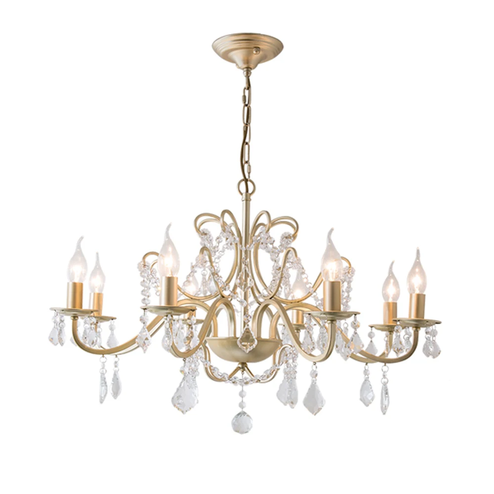 Luxury Gold Crystal Chandeliers Re Lampadario Vintage Ac110v Luxury Gold Crystal Chandeliers Re Lampadario Vintage Ac110v 220v Crystals Dinning Room Chandelier Hallway Lights