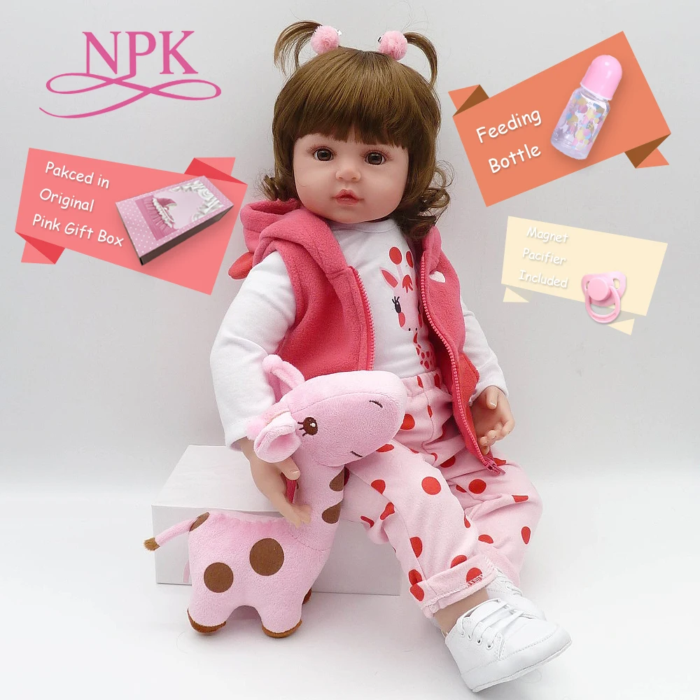 Корабль из США NPK Bebe 1" 48 см настоящая девочка реборн Мягкий силиконовый винил reborn Детские куклы Высокое качество девушки куклы живой bonecas