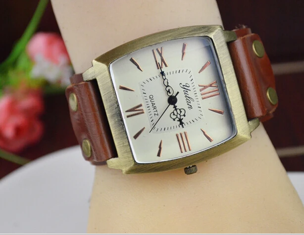 DH 2015 new barrel type restoring ancient ways is a watch Antique blue mirror big header Roman dial | Наручные часы