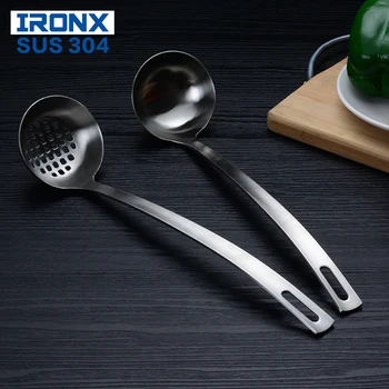 

IRONX 304 Stainless Steel soup Ladle Kitchen Serving & Skimming spoon For Sauce, Soup, Broth, Gravy 1PCS