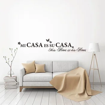 

Sticker Quote Mi-casa-es-su-casa Vinyl Wall Decal Mural Art Wallpaper Living Room Home Decor Poster House Decoration
