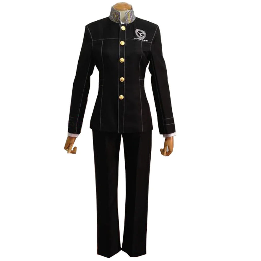 

2019 Shin Megami Tensei Persona 4 P4 Cosplay School Boy Uniform Costume Yu Narukami Jacket Coat