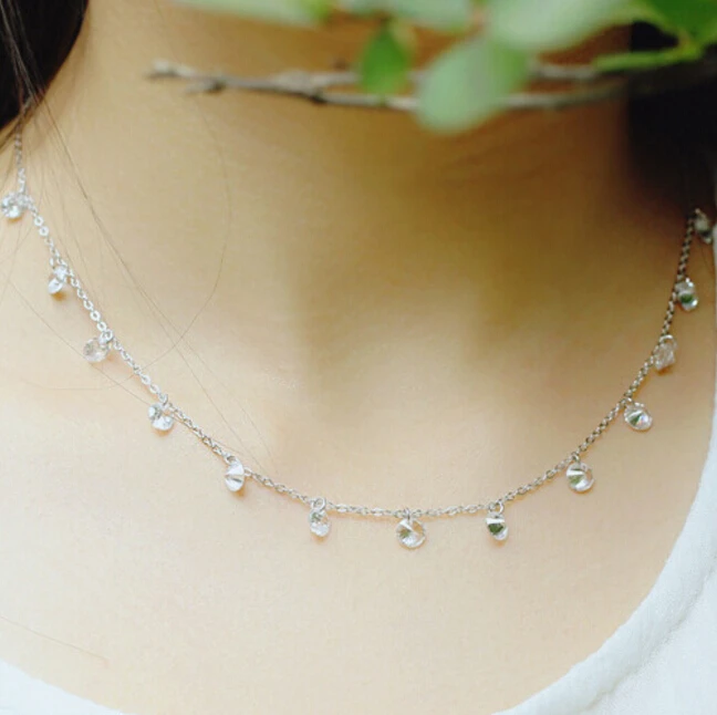 Sterling silver delicate necklace Outlet