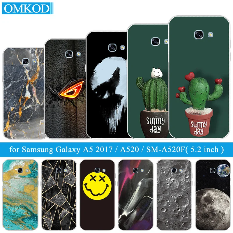 

for Samsung Galaxy A5 2017 Case Soft Silicone Back Cover for A5 A520F A520 Capa Cactus Fundas for Samsung A5 A 5 2017 Coque