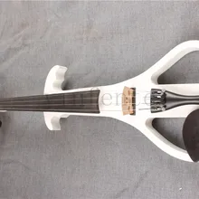 V-3# белый 4 струны оранжевый цвет твердой древесины электрическая скрипка