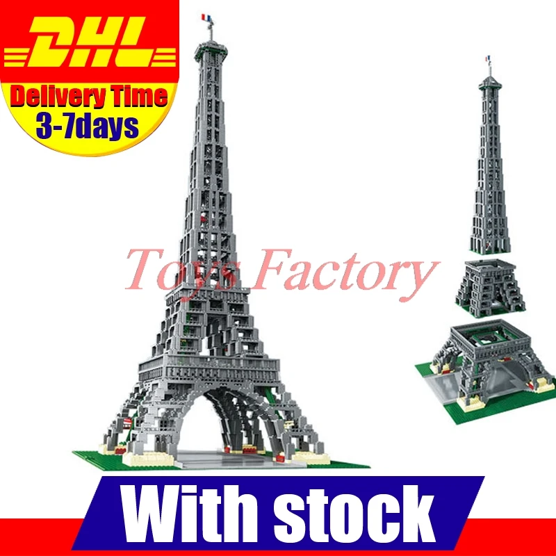 

2018 New LEPIN 17002 City Street The Eiffel Tower Model Building Assembling Brick Toys Compatible 10181