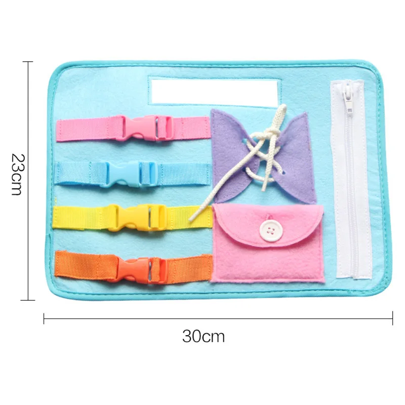 Baby Early Education Toys Learning Wearing Clothes Zipping Buckle Baby Learning Board YJS Dropship