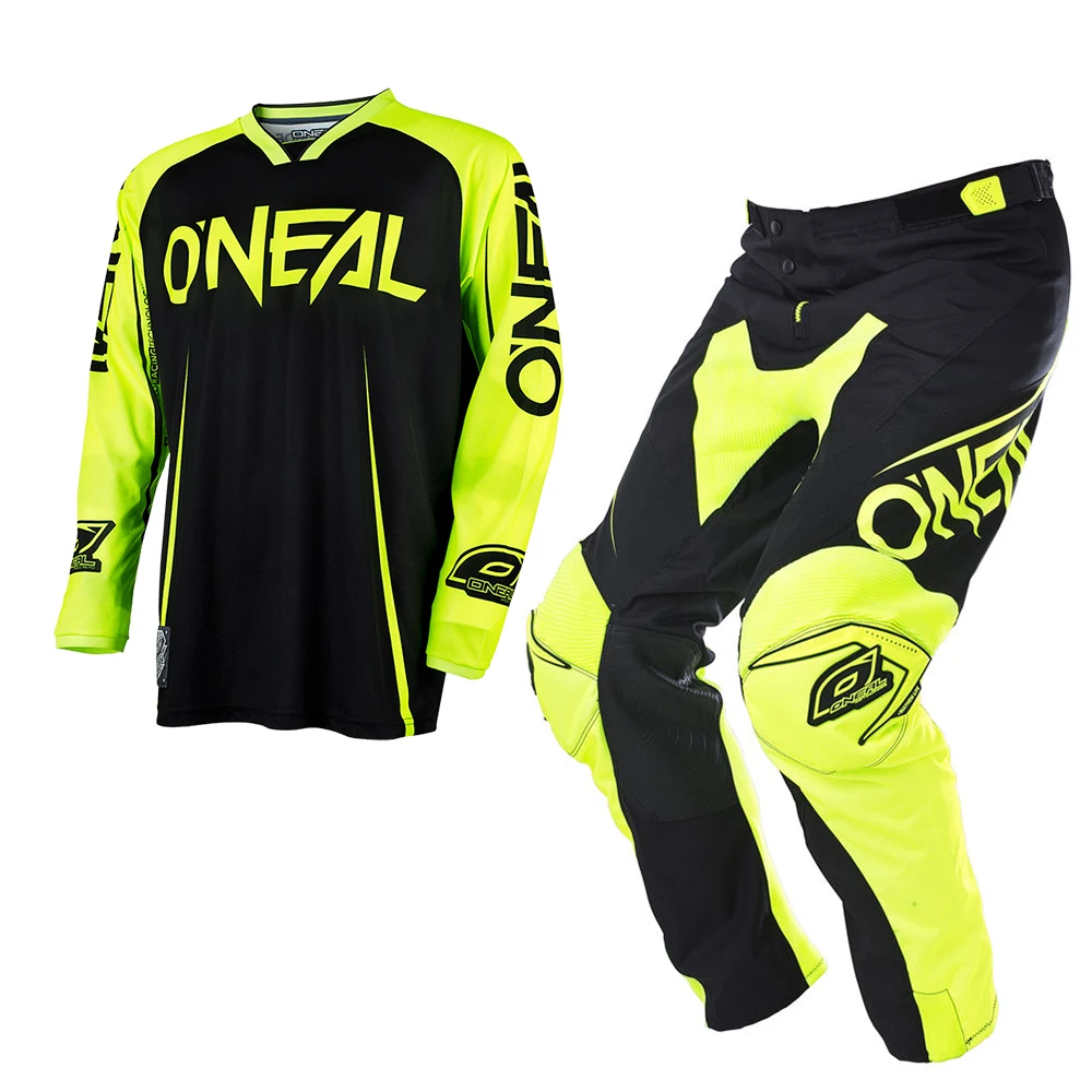 

New Element Racewear Racing Gear Black Yellow Motorcycle Jersey pants Motorcycle