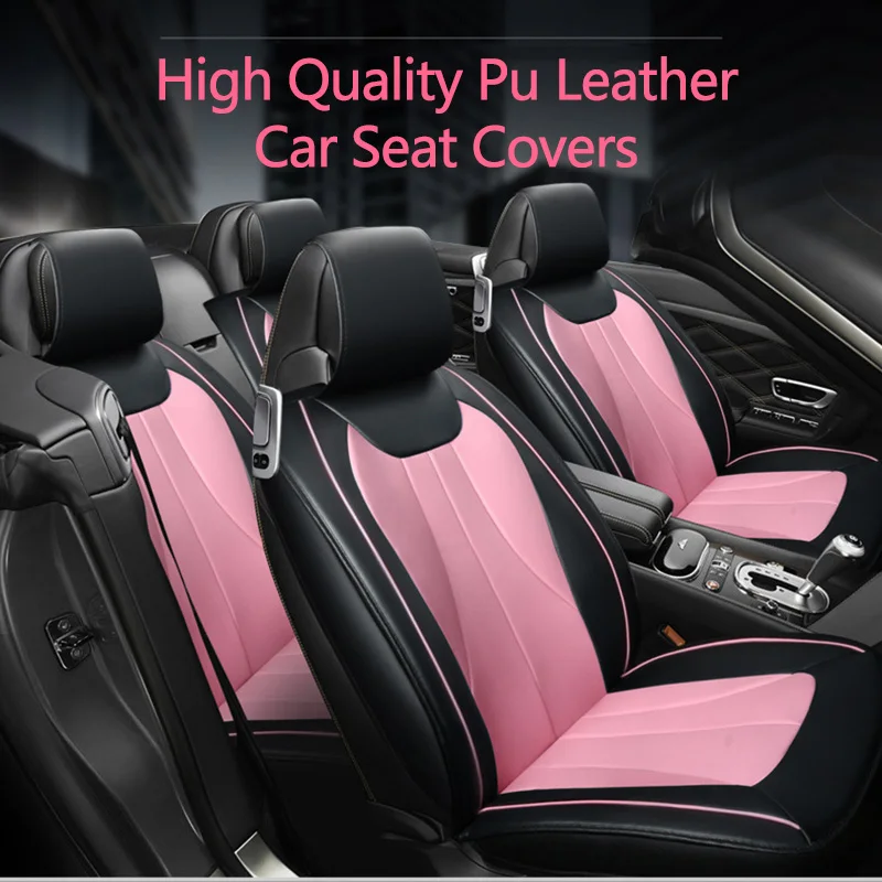 

Universal Car Seat Covers PU Leather Covers for car protect for Audi A6L R8 Q3 Q5 S4 RS Quattro A1 auto accessories car sticker