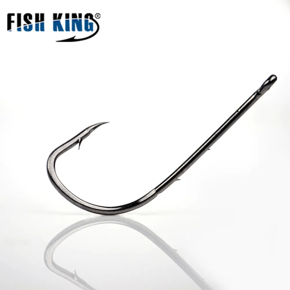 FISH KING 50 шт./лот 1 # 15 рыболовный крючок с бородкой из Японии Держатель Приманки
