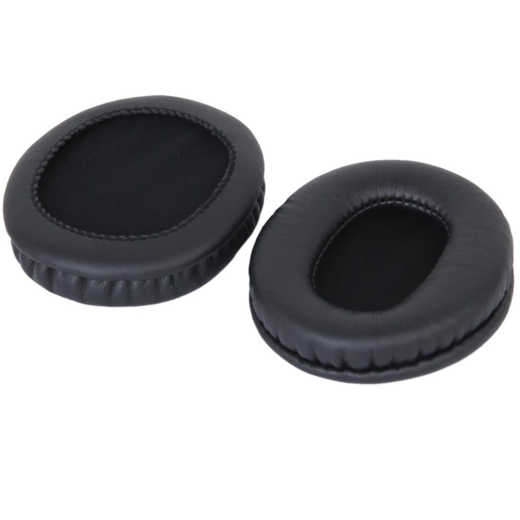 Soft Foam Artificial Leather Black Replacement Ear Pads Cushions for Audio Technica ATH-M50 M50S M20 M30 ATH-SX1 Headphones