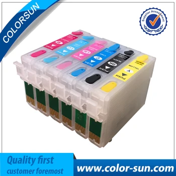 

New T0781 Refillable Ink Cartridge For Epson Stylus Photo R260 R380 R280 RX580 RX680 RX595 Artisan 50 Printer With Chips
