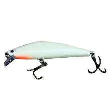 1Pcs Fishing Lures Float Crankbait Minnow 3D Luminous Evening Fishing Minnow Lure Synthetic Arduous Bait Lure Hook Deal with