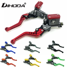 Levier de frein et embrayage hydraulique avec maître cylindre, 22 mm, pour guidon de moto de course Yamaha, Kawasaki, Suzuki, Honda
