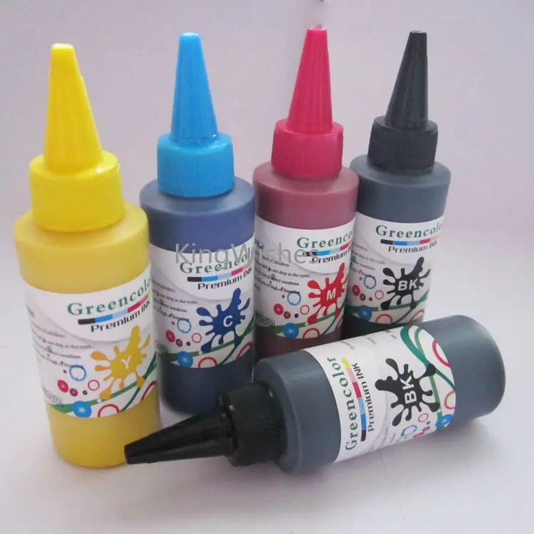 

Factory Price 5PCS/Lot T0731 T0731 T0732 T0733 T0734 Pigment Ink For Epson Stylus C110 BK BK M Y C