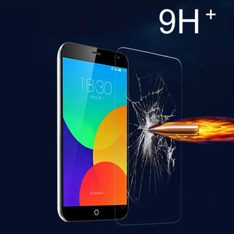 2.5D 9 H الزجاج المقسى ل Meizu MX3 MX4 MX5 MX6 M1 M2 البسيطة M1 M2 ملاحظة ماكس واقي للشاشة طبقة واقية غطاء الزجاج على الهاتف