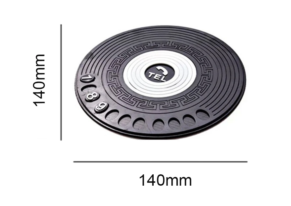 Автомобильный орнамент, Противоскользящий коврик с номером телефона, липкий нескользящий коврик, украшение для приборной панели, держатель для солнцезащитных очков, сотового телефона 14x14 см