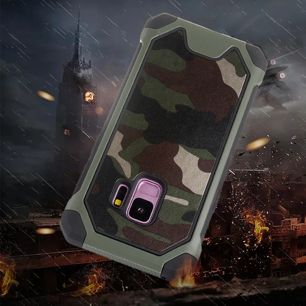 Military Camouflage Armor PC Phone Case For Samsung Galaxy S7 S6 Edge