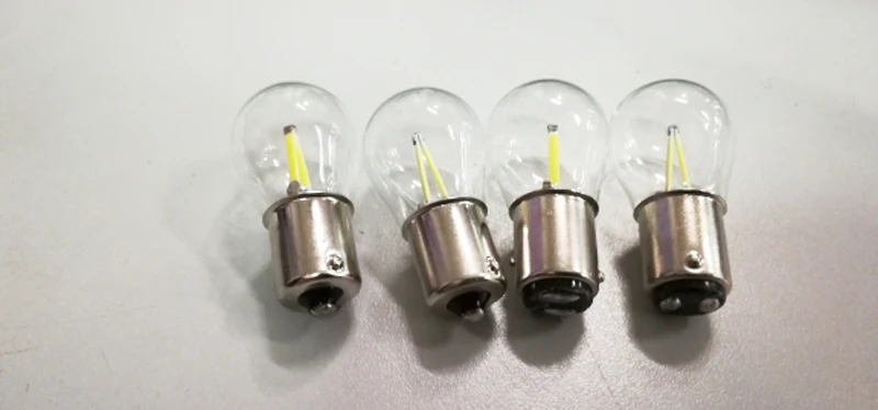 1pcs P21W LED Ba15s 1156 Strobe Flash Led Filament Chip Car Light S25 Auto Vehicle Reverse Turning Bulb Lamp DRL White Yellow (7)