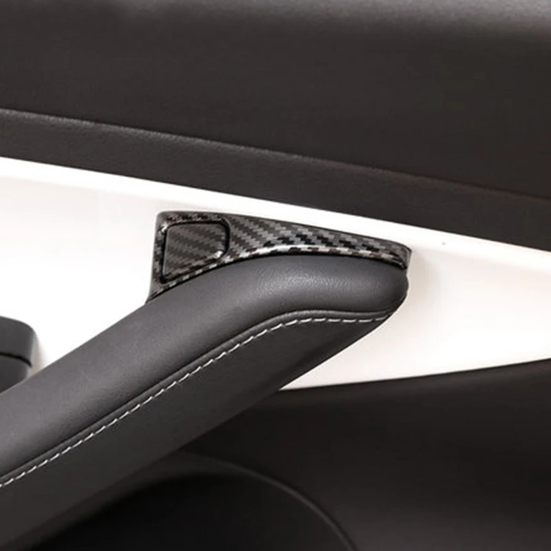 

My Good Car Door opening door armrest button panel decorative sequins for Tesla model 3 Car accessories